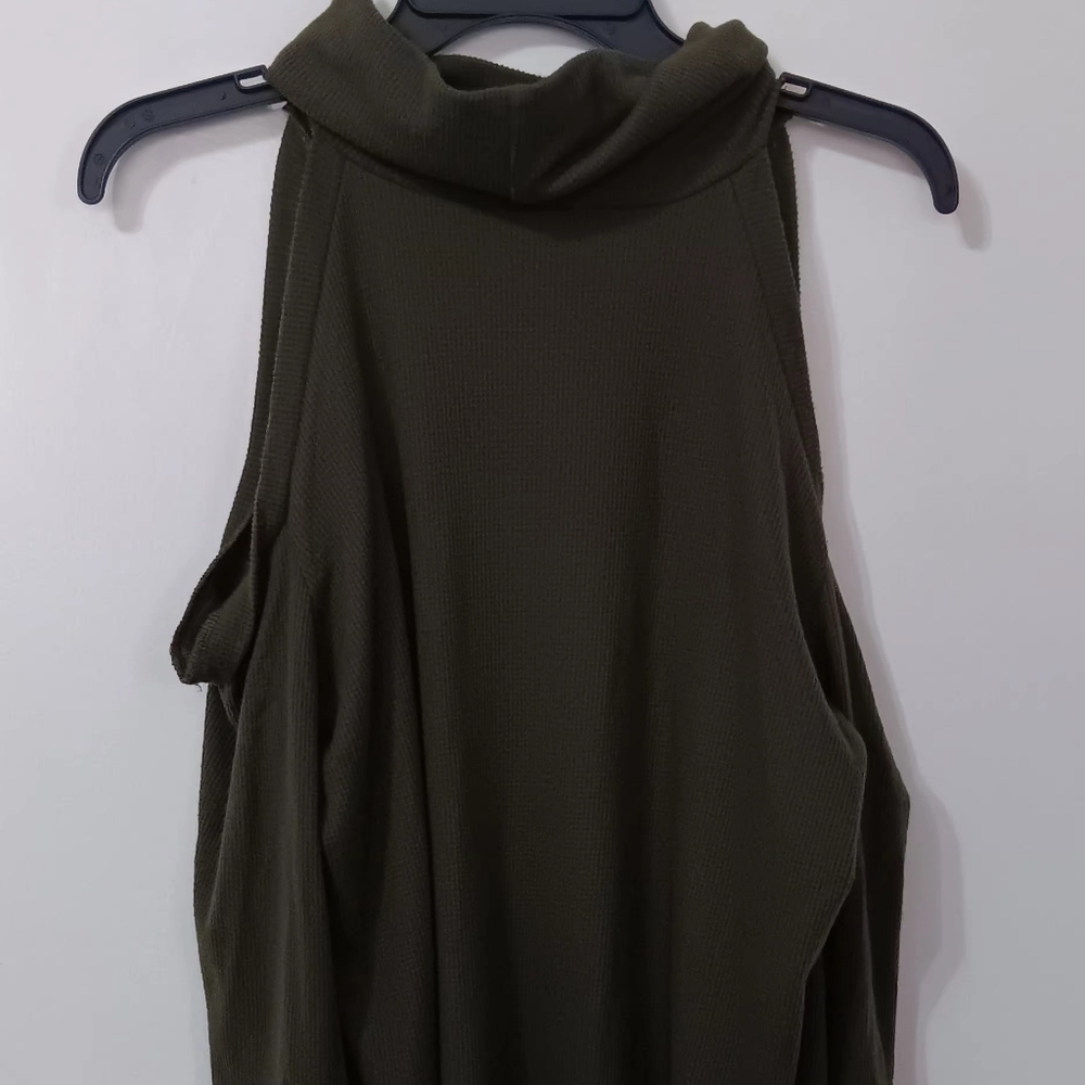Olive Green Sleeveless Top
